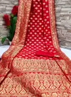 Red Colour VT Designer Art Silk Wedding Wear Saree 05R